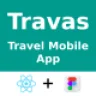 Travel Mobile App | UI Kit | React Native | Figma FREE | Travas