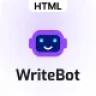 WriteBot - AI Landing HTML Template