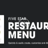 Five Star Restaurant Menu Pro